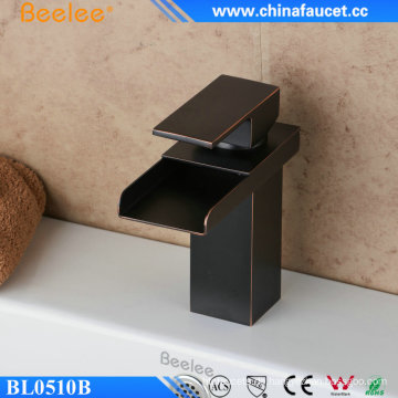 Beelee Einhand-Retro Waschbecken Schwarz Becken Wasserhahn